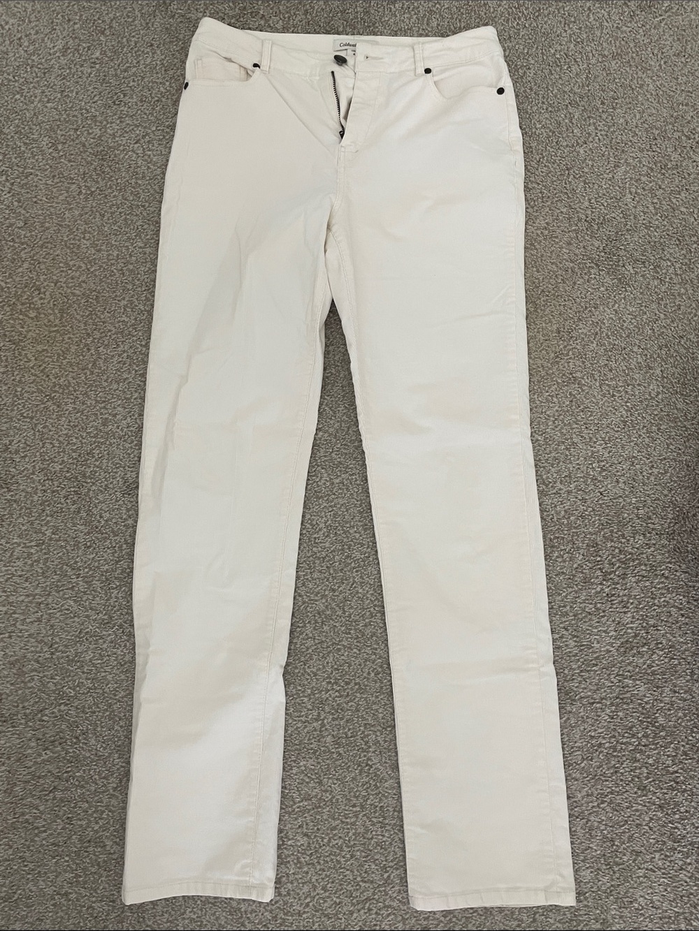 Coldwater Creek Cream Straight-Leg Pants